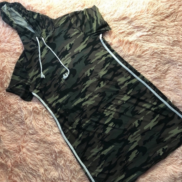 J for Justify - Plus Size Army Fatigue Sporty Dress - Picture 2 of 5